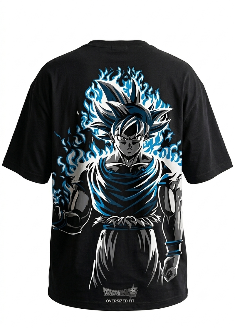 Goku Ultra Instinct Oversized Anime Heavyweight Tee