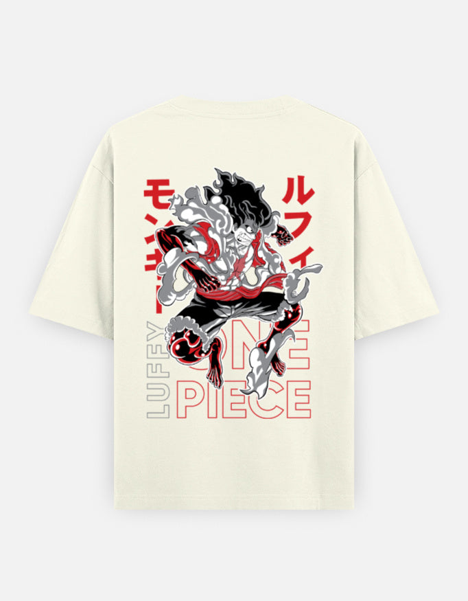 Luffy Gear 5 Anime Graphic Oversized T-Shirt