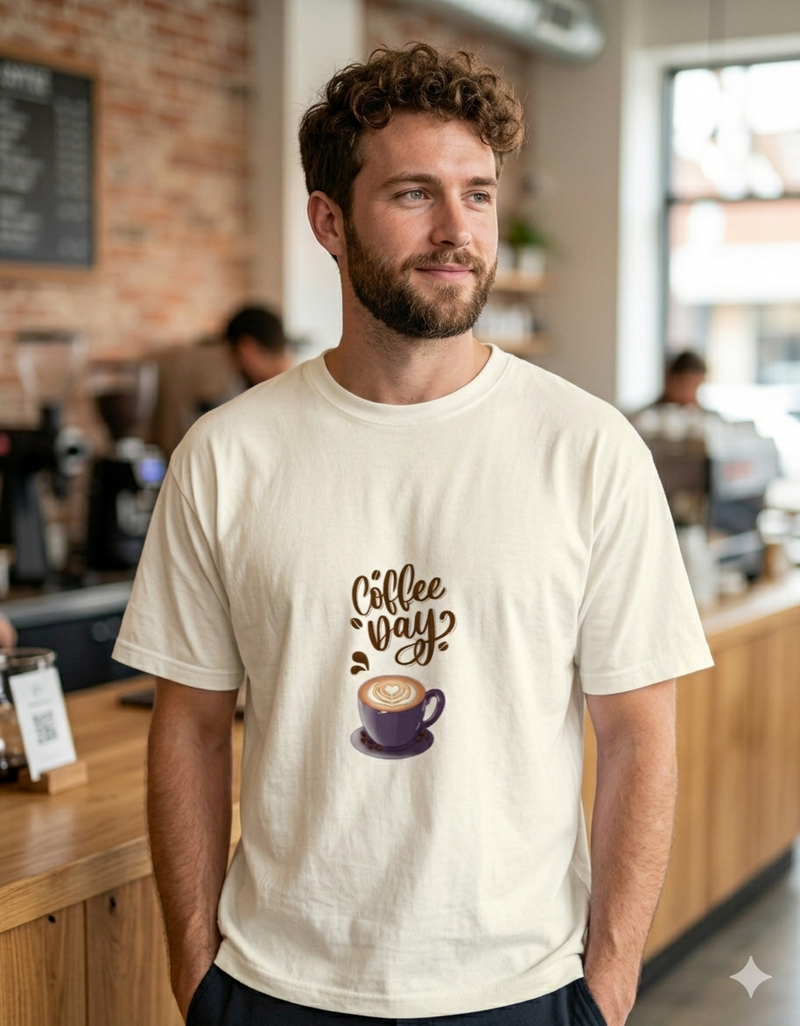 Coffee Graphic premium cotton Tshirt